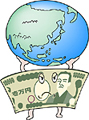 Free Money Clipart Images bills and globe